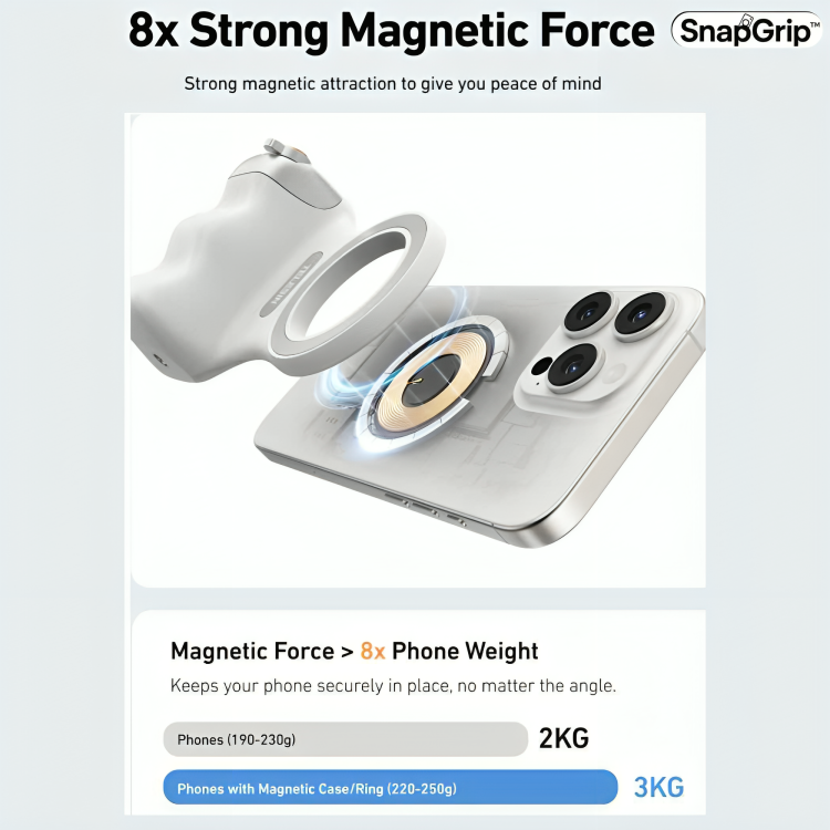 SnapGrip™— Ultimate control in your hand